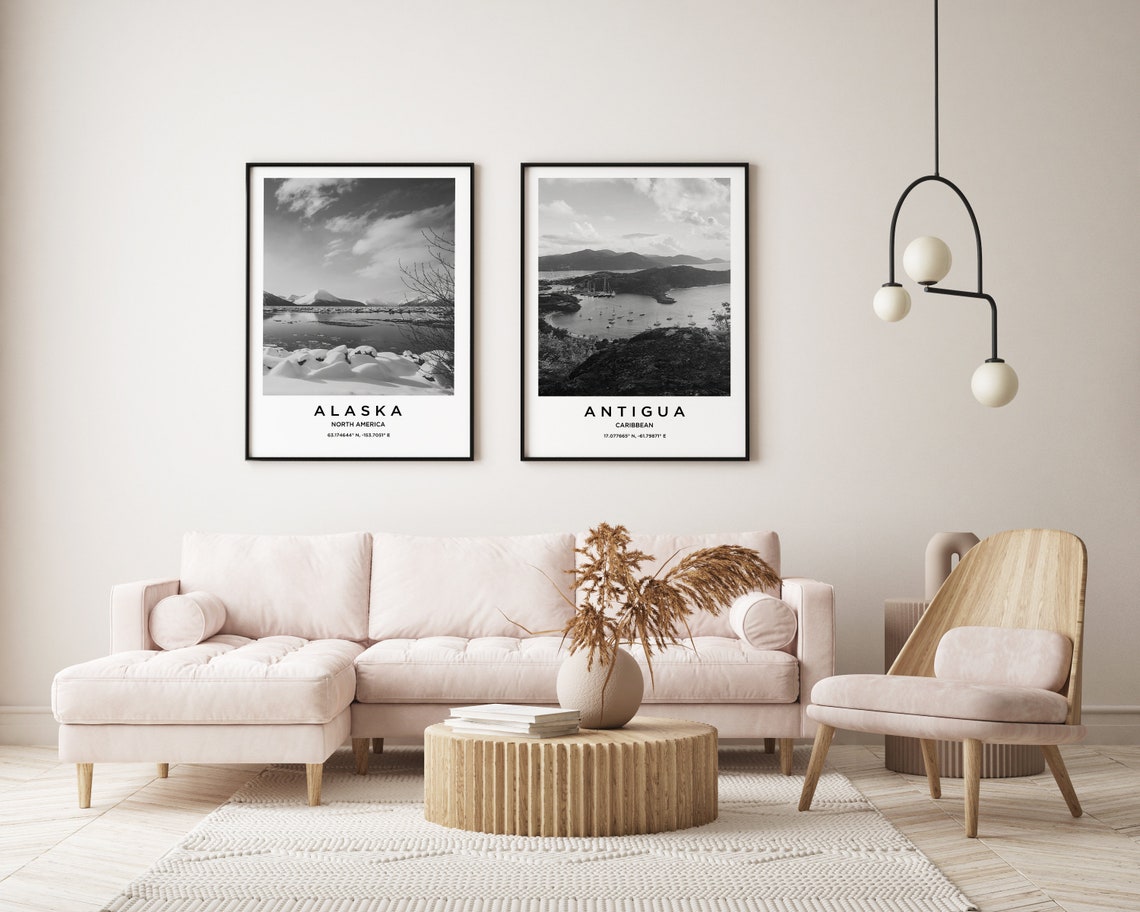 Antigua Travel Poster Antigua Print Antigua Photo Print Black And White Photography Monochrome Travel Photography Caribbean Travel - Image 2