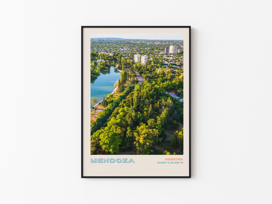 Mendoza Travel Poster Mendoza Print Mendoza Photo Print Mendoza Wall Decor Mendoza Travel Art Argentina Picture Mendoza 1 - Image 3