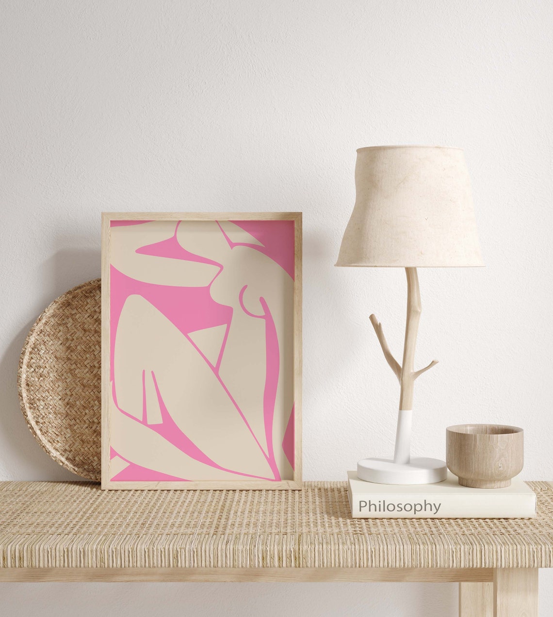 Matisse Inspired Art Modern Pink Cut Outs Matisse Inspired Prints Henri Matisse A5 A4 A3 A2 Gallery Wall Home Decor Cut Outs
