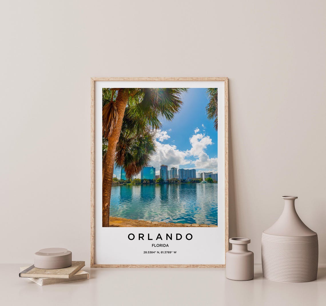 Orlando Art Orlando Print Orlando Poster Orlando Art Orlando Photo Orlando Map Orlando Painting Orlando Travel - Image 2
