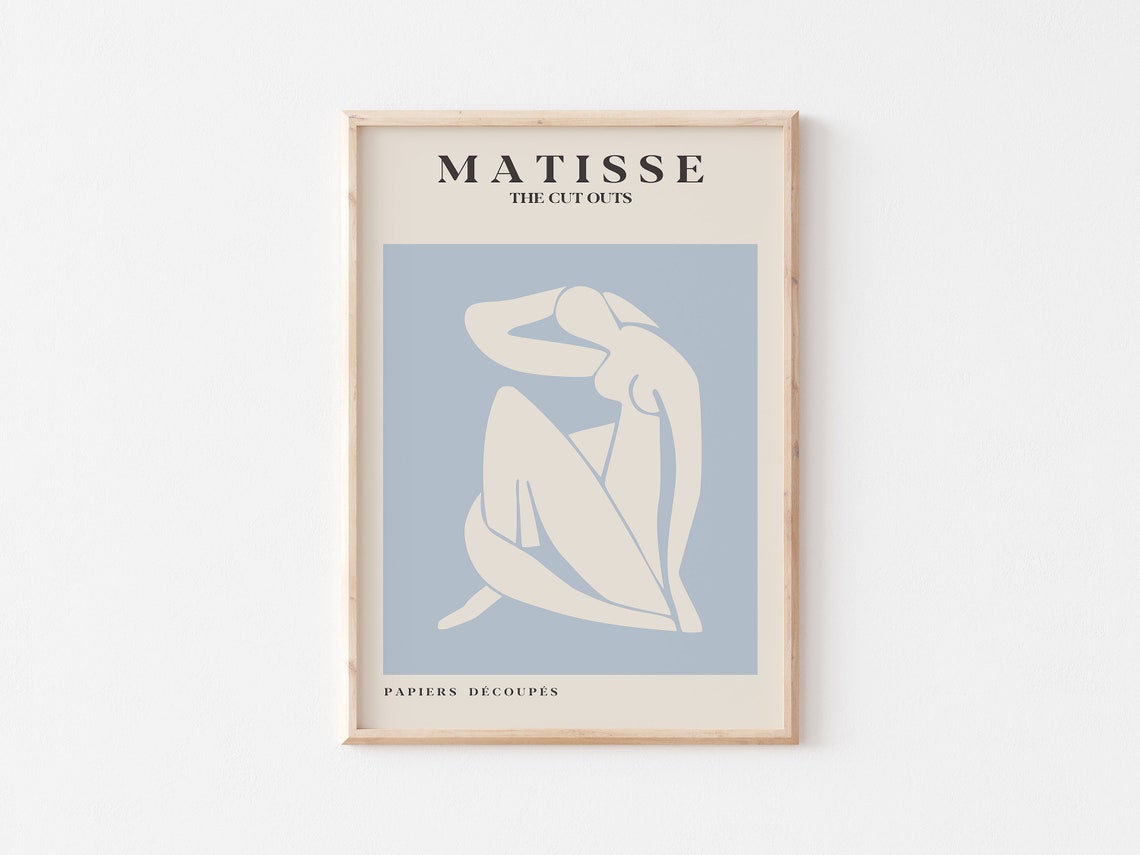 Matisse The Cut Outs Papiers Decoupes Blue Nude Figure Poster - Image 3