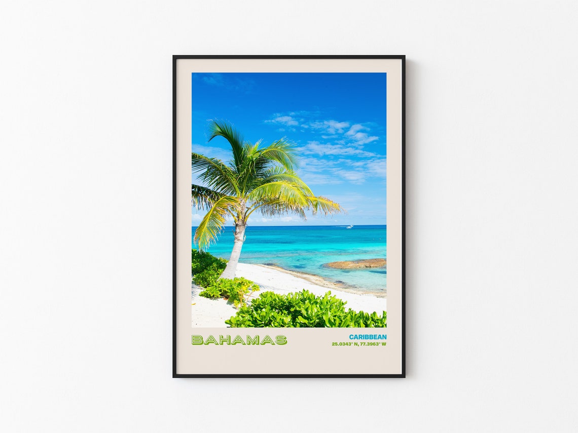Bahamas Travel Poster Bahamas Print Bahamas Photo Print Bahamas Wall Decor Bahamas Travel Art Bahamas Bahamas Picture Bahamas 6 - Image 3