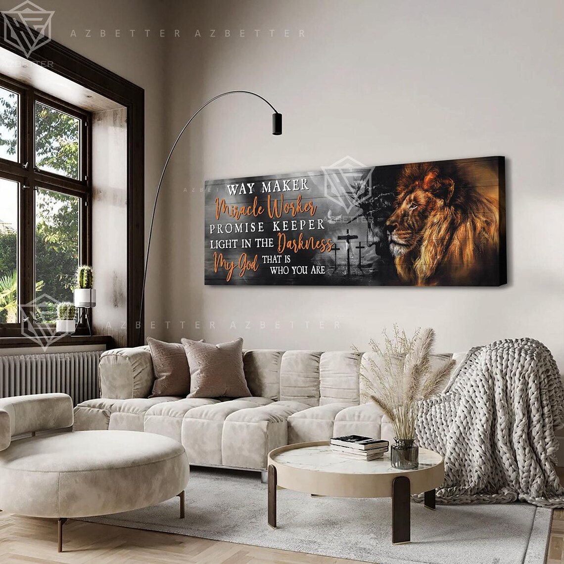 Way Maker Miracle Worker Lion Of Judah Christian Faith Poster - Image 4