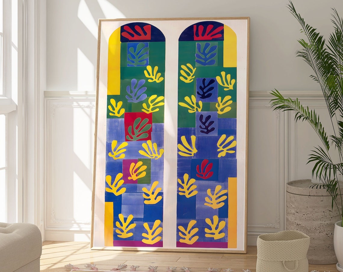 Henri Matisse Vence Chapel Stained Glass Window Abstract Poster - Image 6