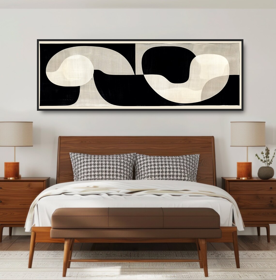 Mid-Century Modern Geometric Art Print, Minimalist Shapes - Image 4