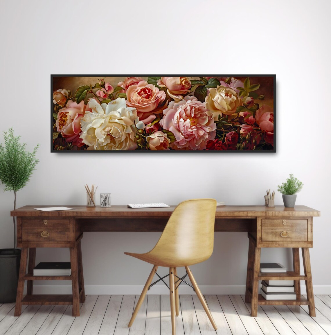 Peonies Garden Vintage Classical Botanical Art Print - Image 2