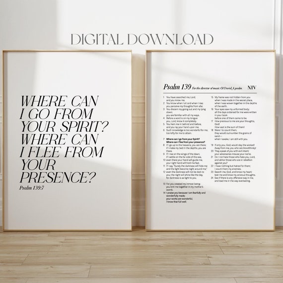 Psalm 1397 Bible Verse Poster, Christian Wall Art