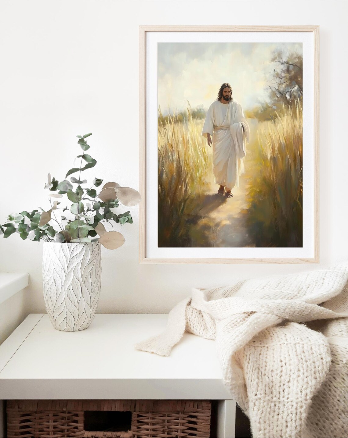 Jesus Walking Modern Christian Art Print, Jesus Is King - Image 4