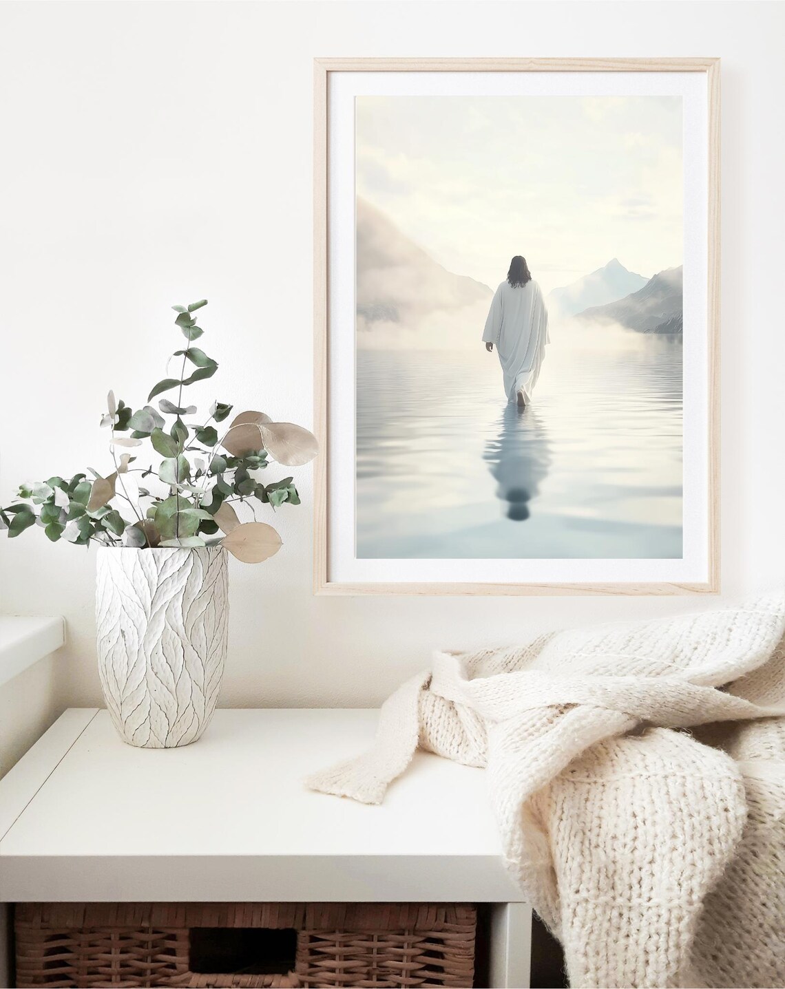 Jesus Walking On Water Christian Art Print - Image 5