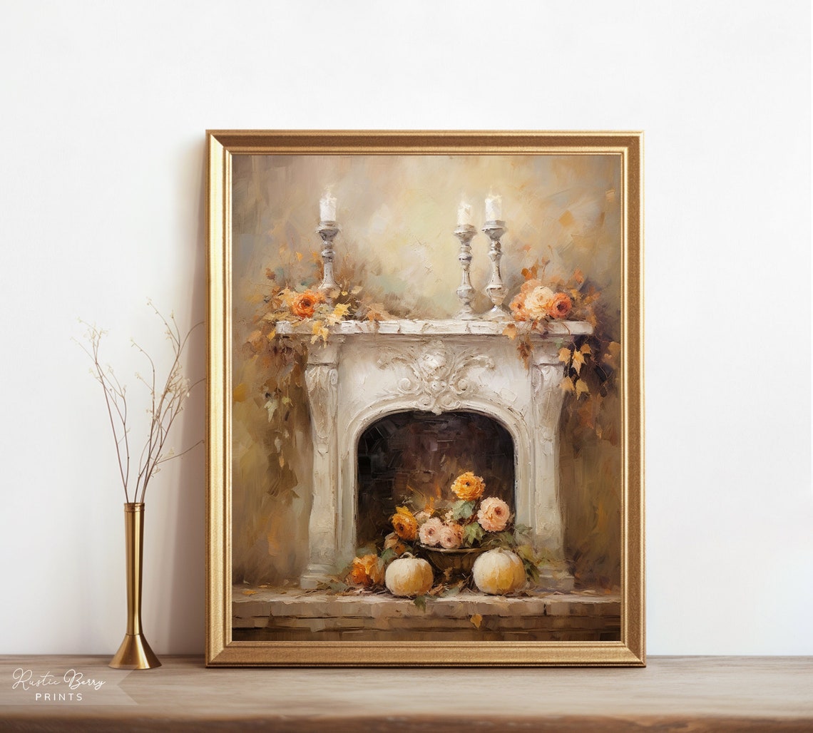 Autumn Oil Painting, Fall Decor