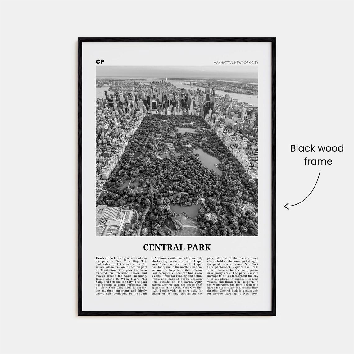 Central Park Black and White New York City Art Print - Image 3
