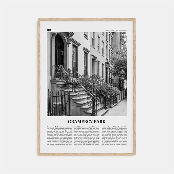 Gramercy Park, New York City Travel Poster