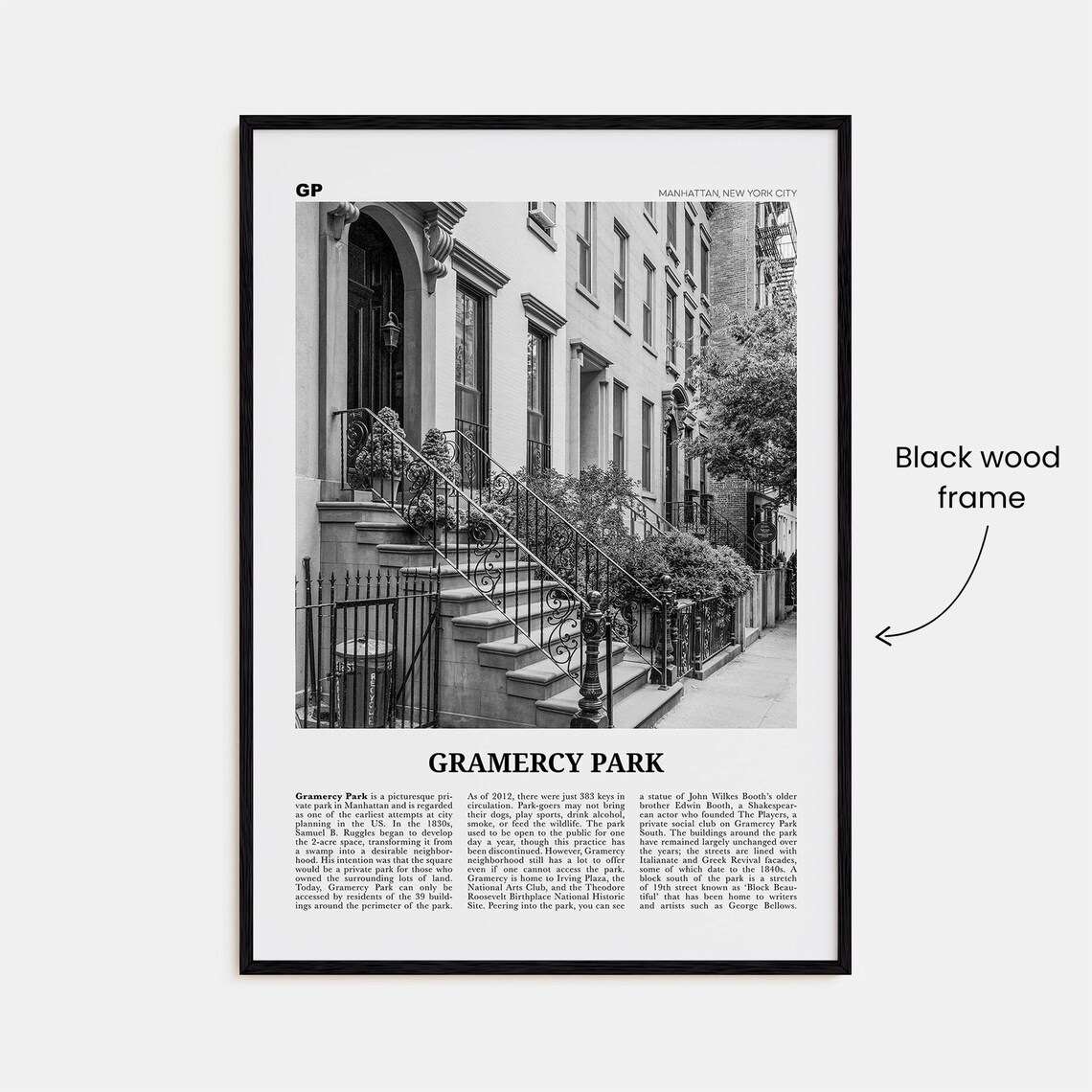 Gramercy Park, New York City Travel Poster - Image 3