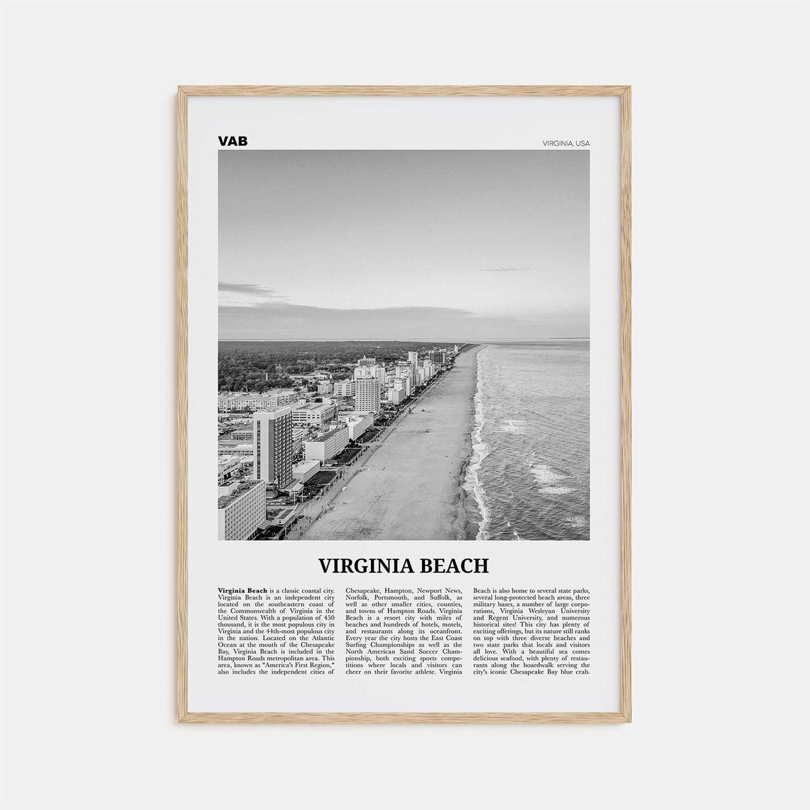 Virginia Beach Virginia Wall Art Print
