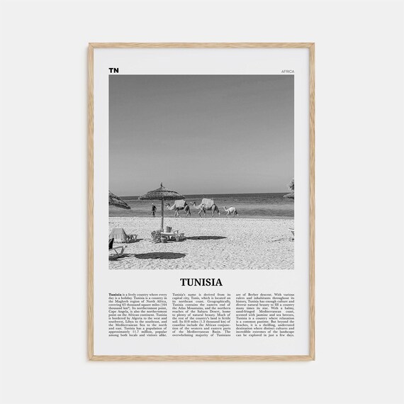 Tunisia Print Black And White Tunisia Wall Art Tunisia Poster Tunisia Photo Tnis Tunisie Tunis Tunisienne Maghreb Africa