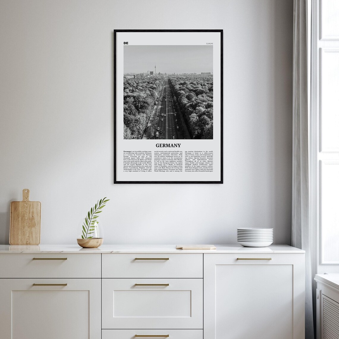 Germany and Berlin Black and White Europe Art Print - Image 2