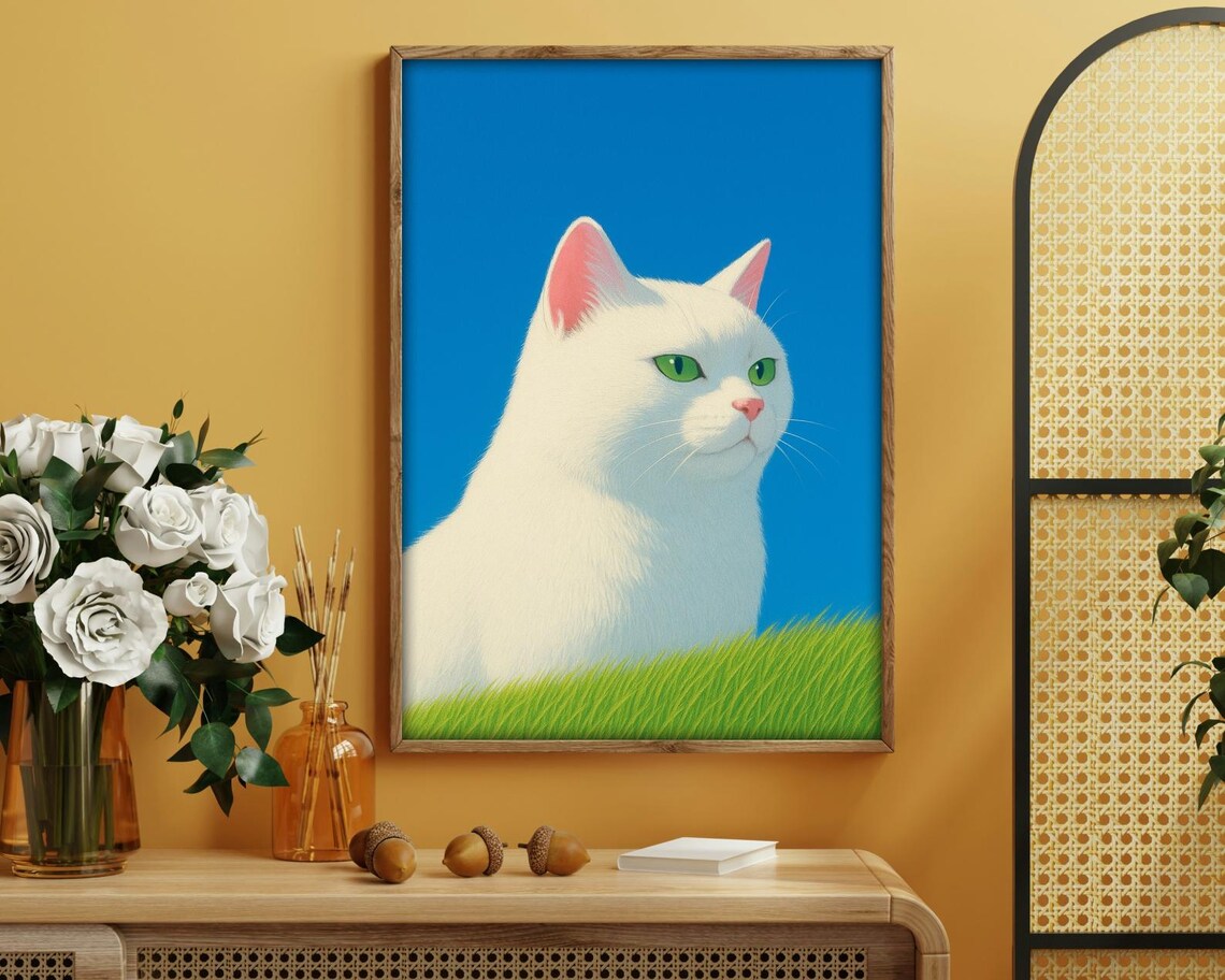Minimalist Cat - Simple Line Art - Image 4