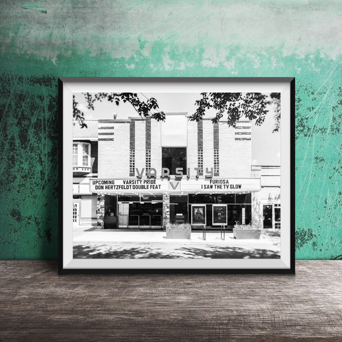 Varsity Cinema Des Moines Vintage Movie Theater Marquee Poster - Image 2