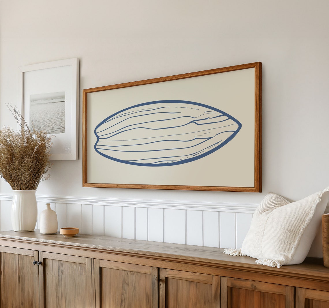 Boho Surfboard Beach Frame Tv Art Surf Wall Art Beach House Home Decor Frame Tv Art Sea And Surf Wall Art - Image 2