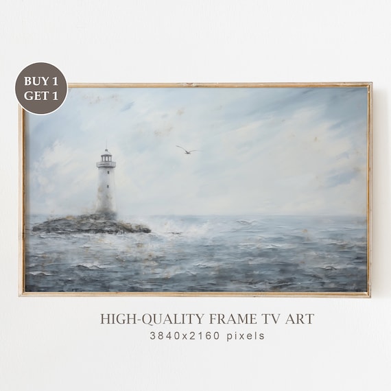 Moody Summer Frame Tv Art Instant Farmhouse Island Beach Art For Tv Muted Coastal Oil Painting Vintage Moody Cottagecore Decor