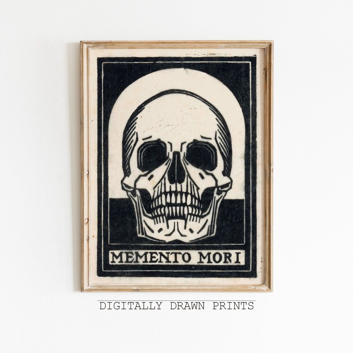 Skull Memento Mori Dark Academia Art Print