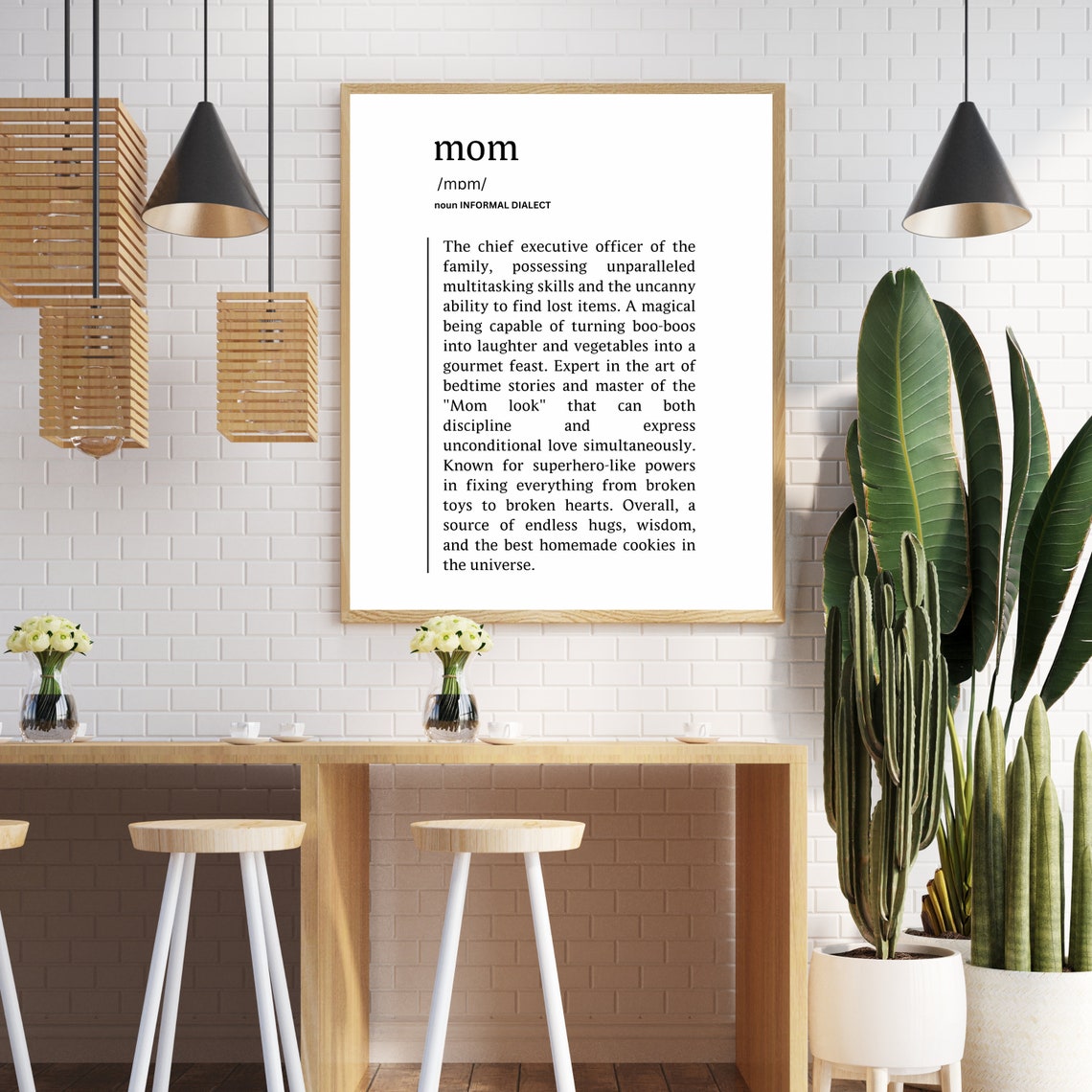 Hilarious Mom Dictionary Definition Mother's Day Gift Art Poster - Image 3