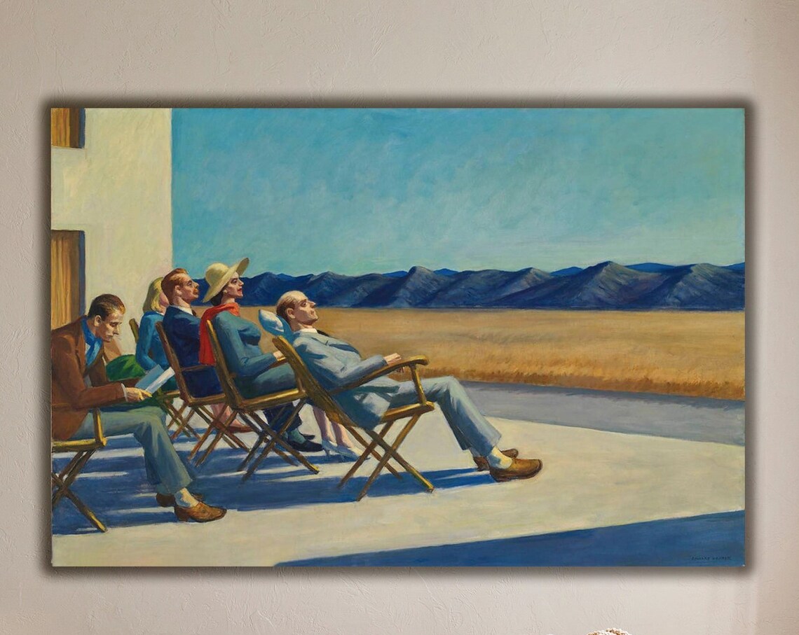 Edward Hopper People In The Sun Art Print