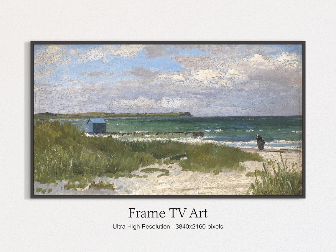 Coastal Rustic Vintage Landscape Art Print