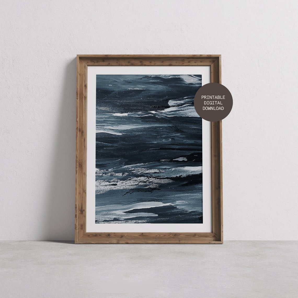 Abstract Water Print, Modern Art - Image 3