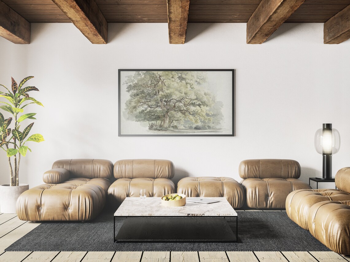 Classic Tree Watercolor Painting Art Print - Image 4