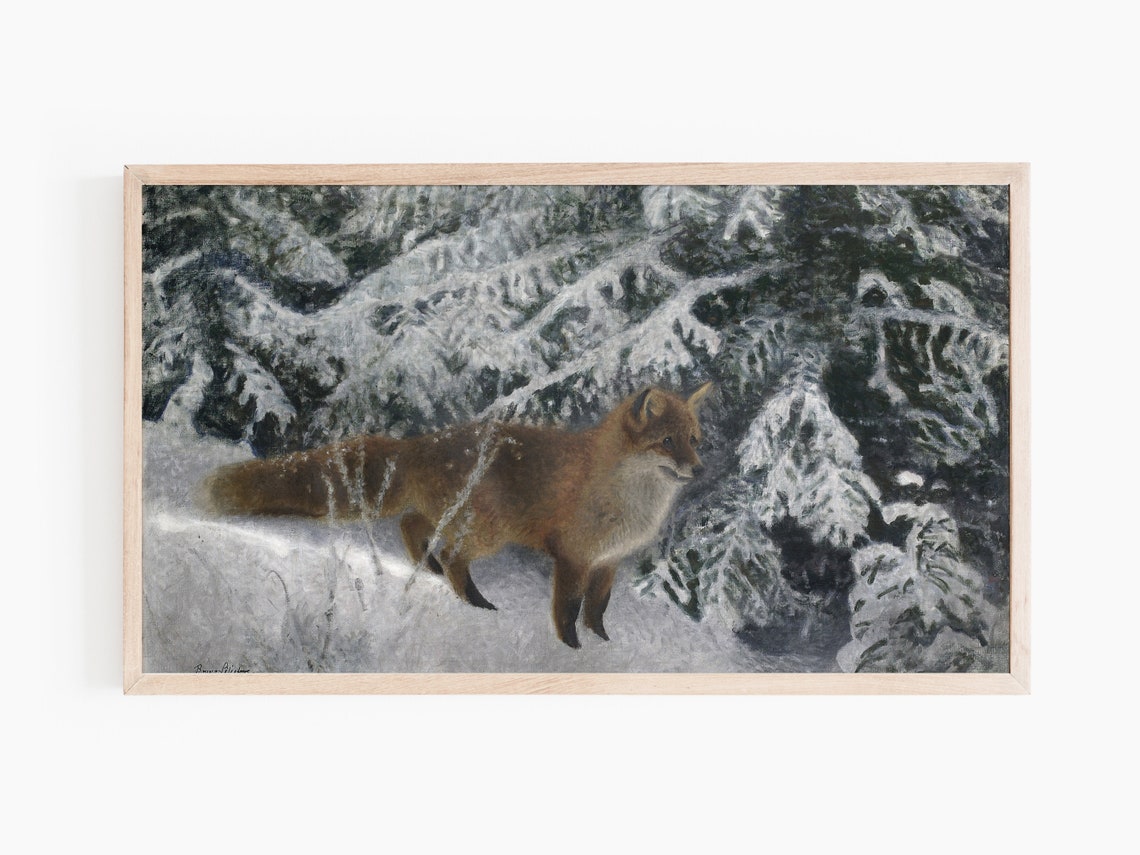 Fox In Winter Painting for Frame TV - Image 2