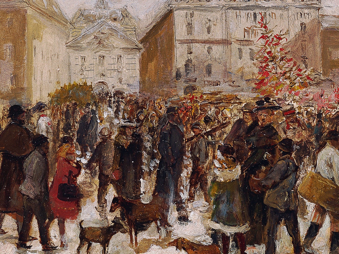 City Scenery, Classic Oil Art Print - Image 2