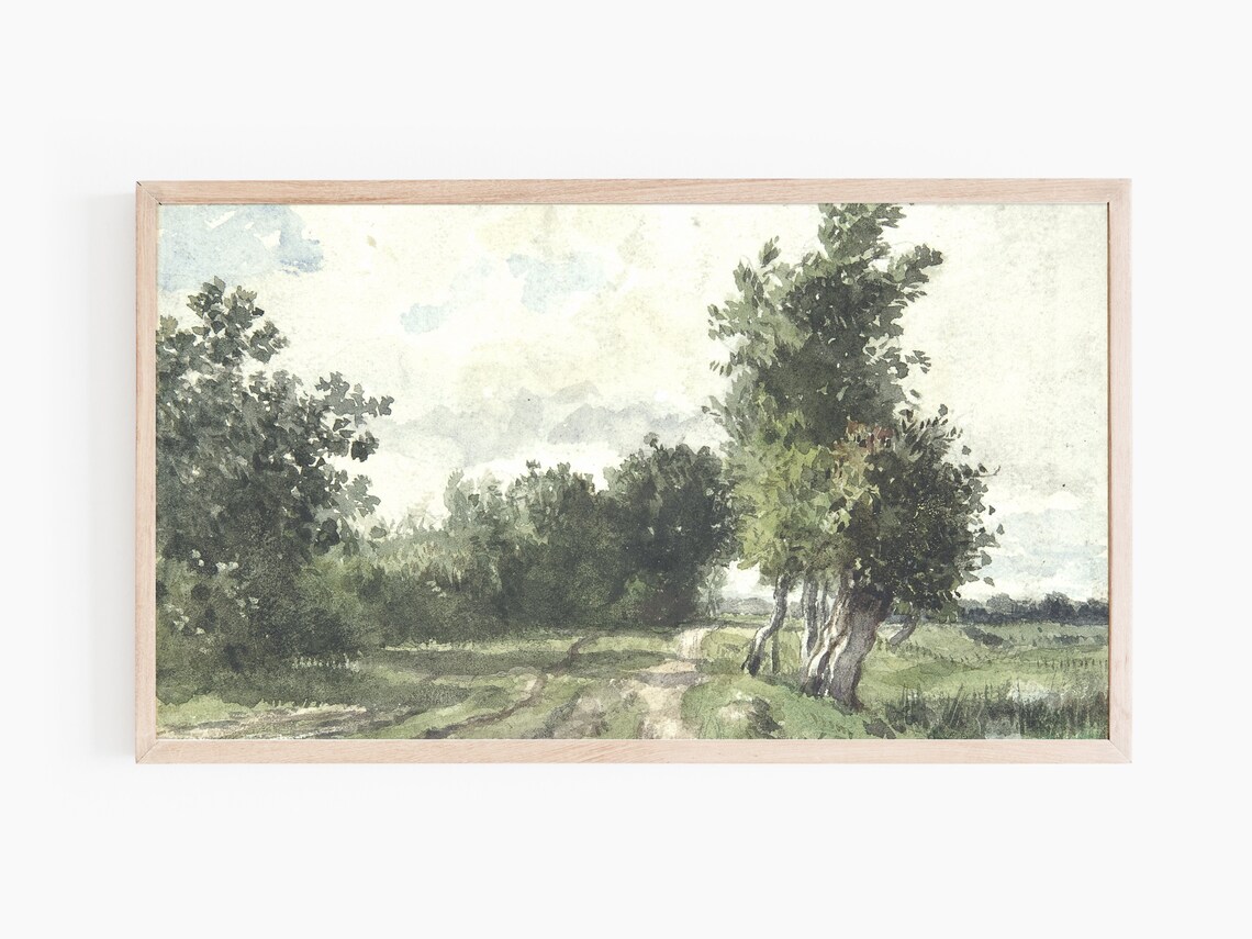 Classic Summer Nature Landscape Art Print - Image 3