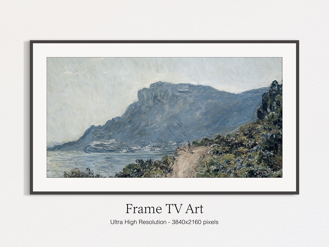 Vintage Landscape Painting Art Print, Abstract Modern - Image 5