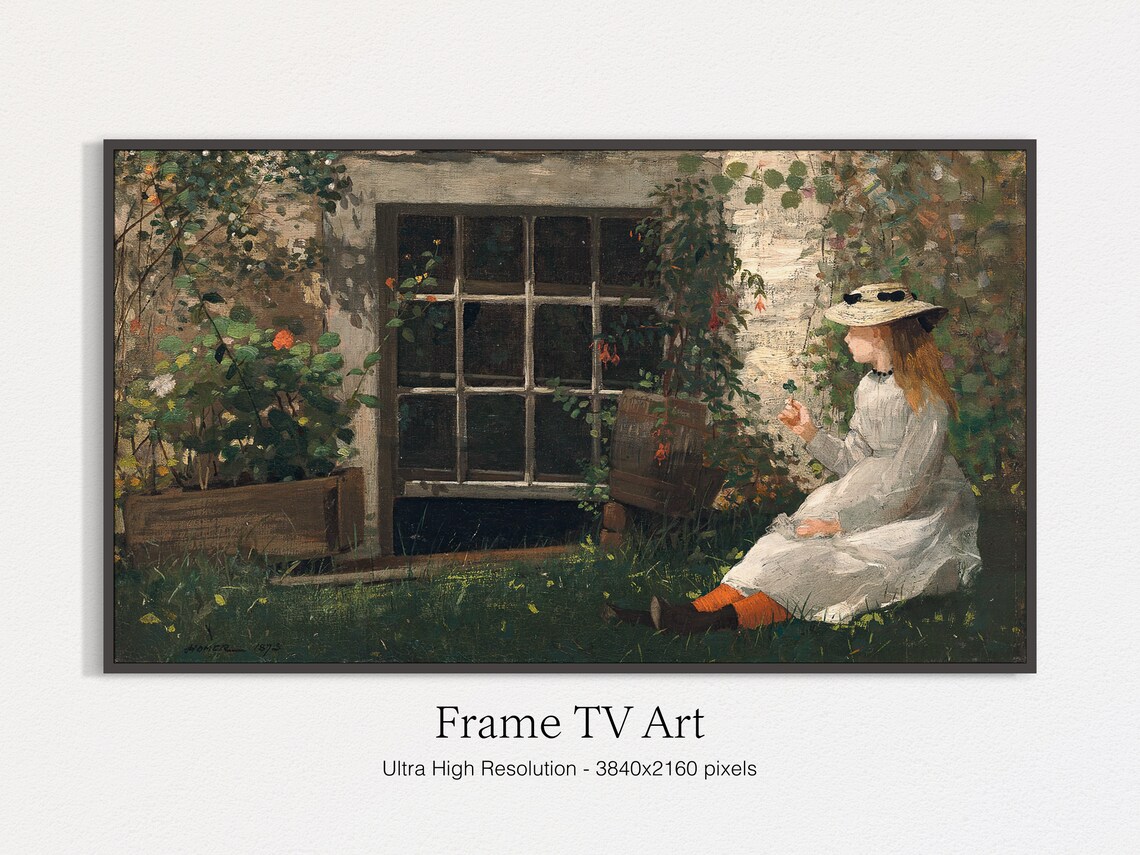Sitting Girl Painting Oil Painting Art Print