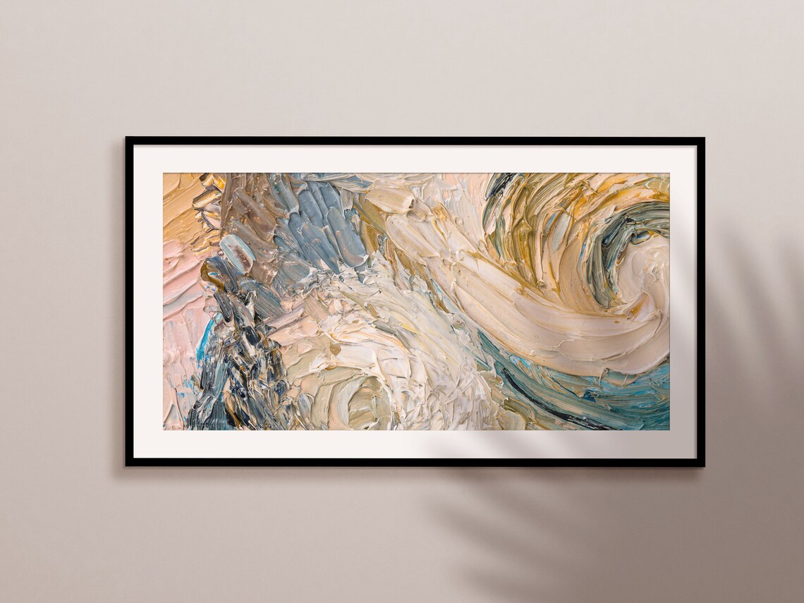 Frame TV Abstract Spring Oil Painting Art Print - Image 2