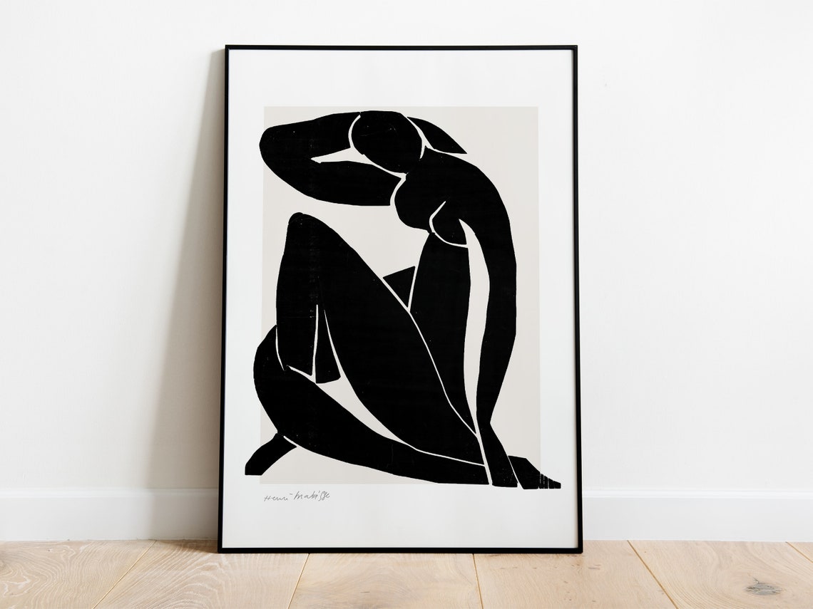Woman Figure Artwork, Black and White - Image 5