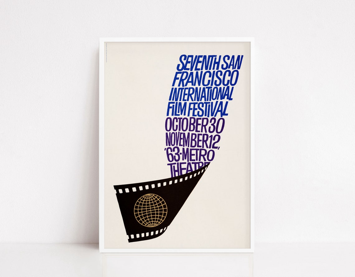 Seventh San Francisco Film Festival 1963 Metro Theatre Poster
