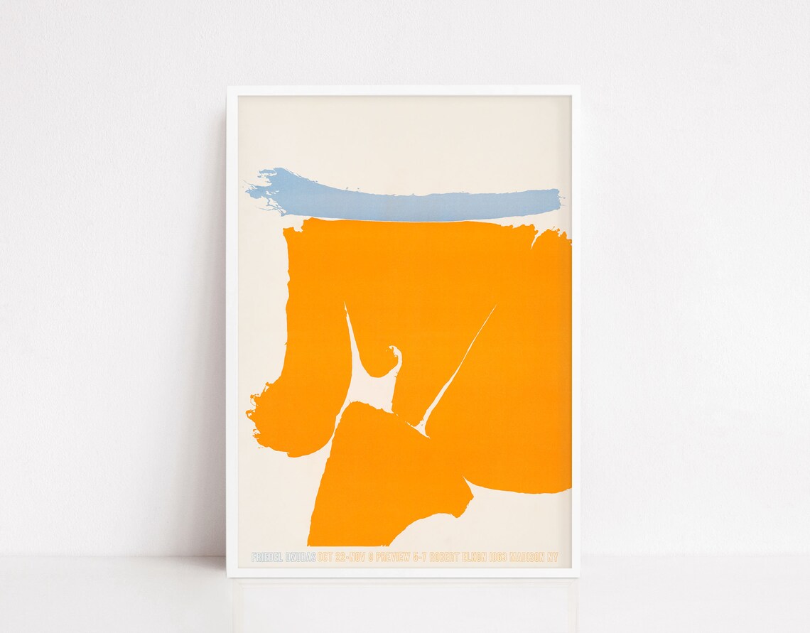 Friedel Dzubas Vintage Poster, Abstract Modern Art Print