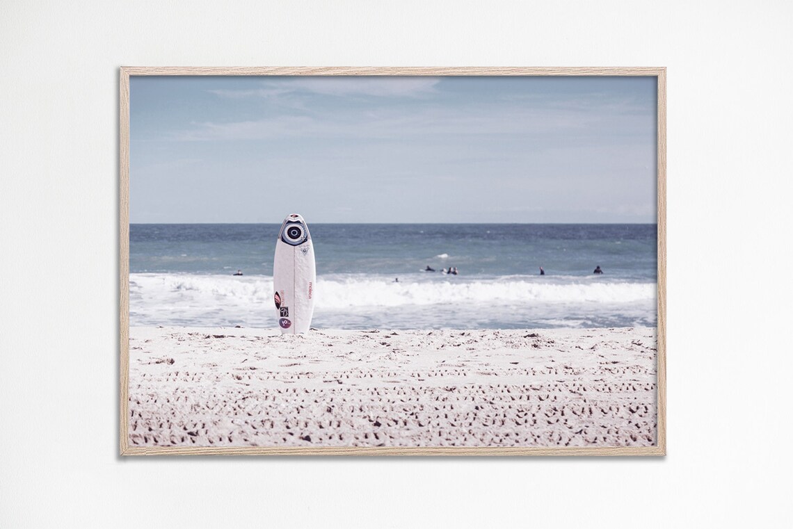 Surfboard Wall Art Photography Print Beach Prints Photo Ocean Decor Landscape