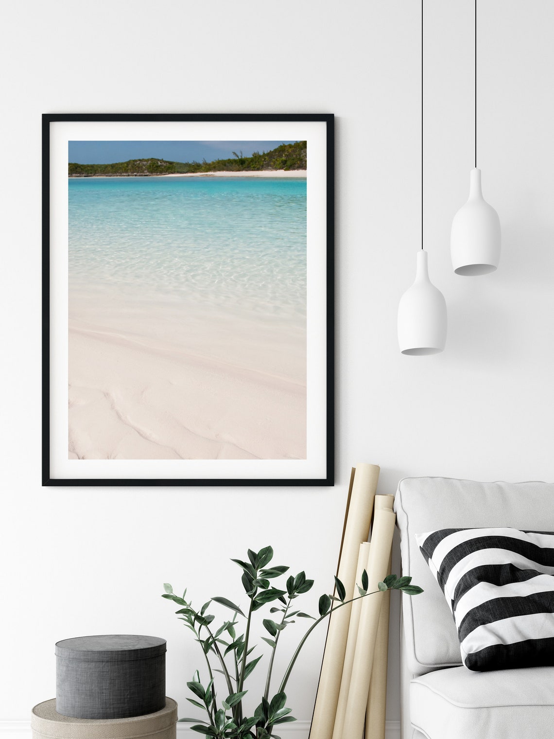 Crystal Clear Shallow Water Over Soft White Sand Beach Poster - Image 3