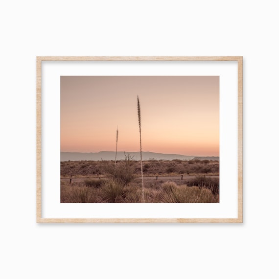 Desert Print Wall Art Wall Decor Home Decor Boho Wall Art Sunrise Sunset Print Desert Travel Big Bend Art