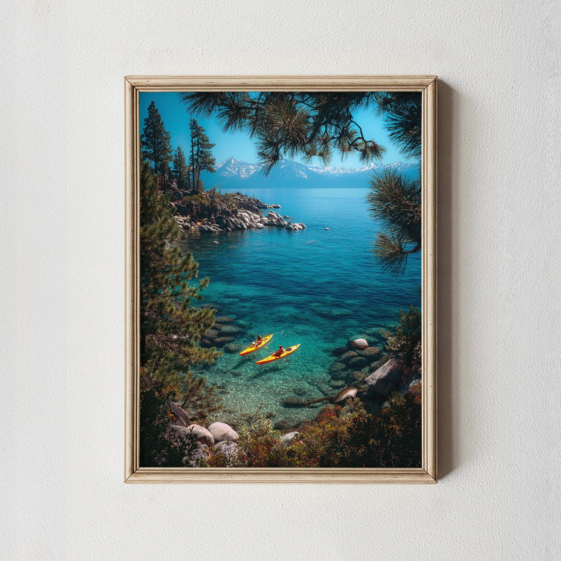 Lake Tahoe Wall Art Print Crystal Blue Water Landscape Photography