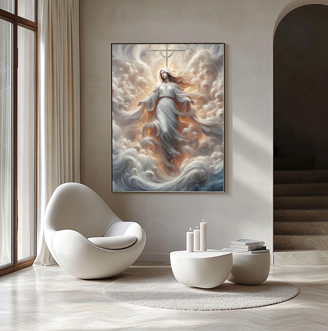 Mediatrix Of All Grace, Blessed Virgin Mary Art Print - Image 2