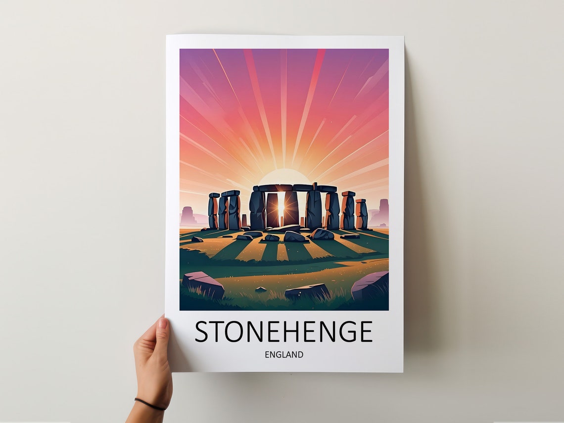 Stonehenge Print Stonehenge Poster England Travel Print Stonehenge Uk Wall Art England Travel Gift Stonehenge Wall Art Uk Art Prints - Image 5
