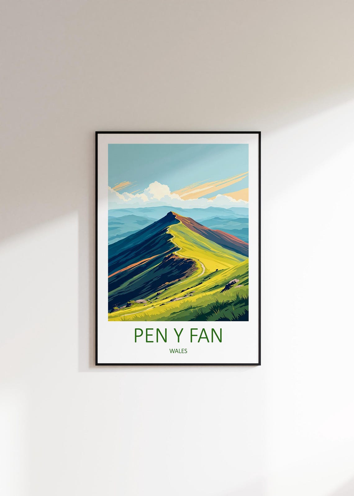 Pen Y Fan Print Wales Travel Print Brecon Beacons Pen Y Fan Gift National Park Poster Wales Decor Art Pen Y Fan Poster Welsh Gifts - Image 3