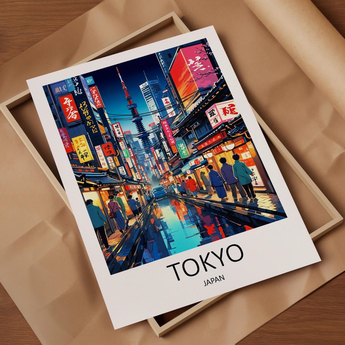 Tokyo Japan Travel Print Wall Art Tokyo Home Decor Japan Poster Wall Hanging Art Lover Gift Travel Wall Hanging Japanese Art Birthday - Image 4