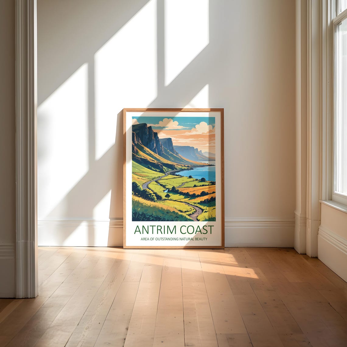 Antrim Coast Northern Ireland Green Cliffs Scenic Drive Poster - Image 6