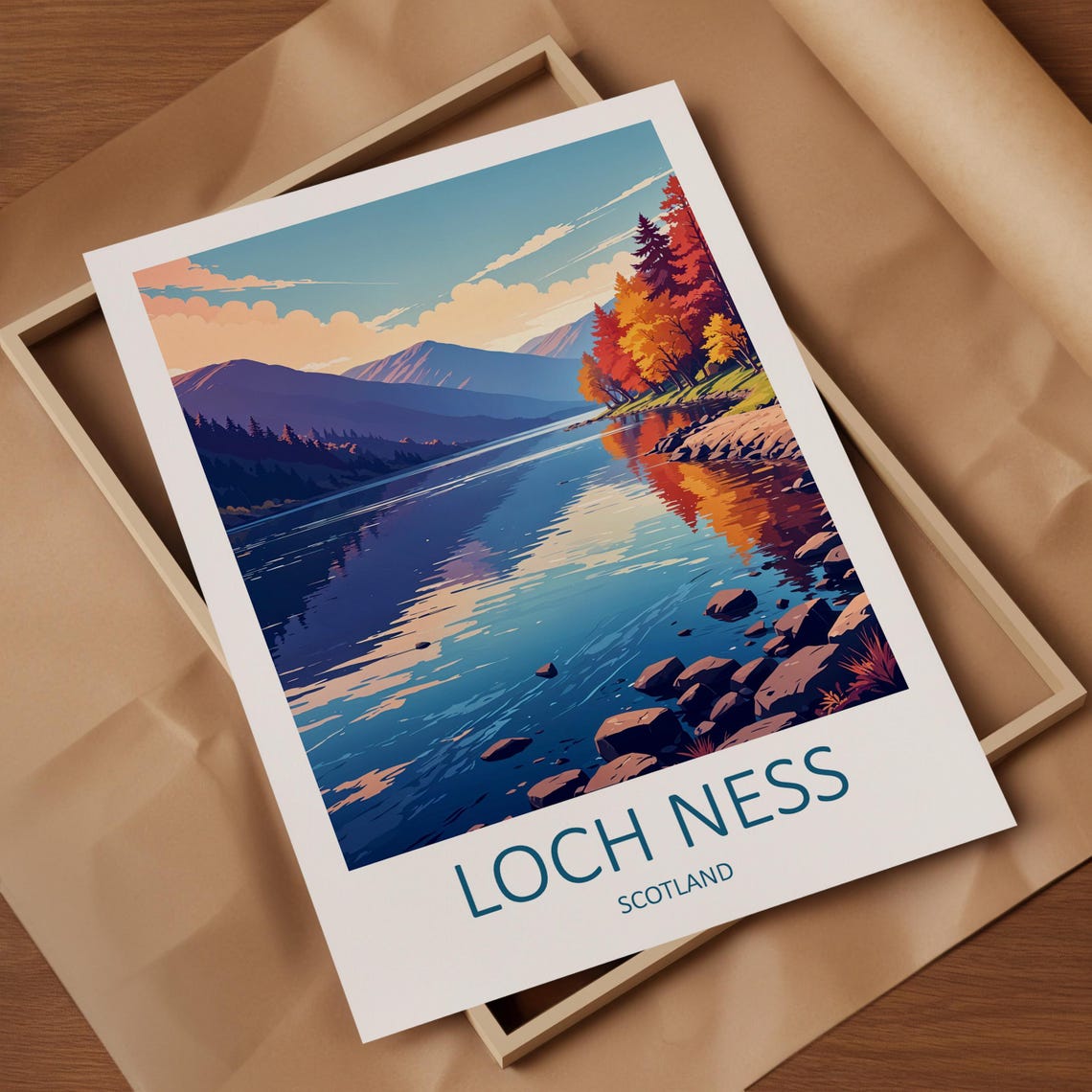 Loch Ness Print Scotland Print Loch Ness Scotland Scotland Gifts Scotland Travel Print Scottish Highlands Travel Gift Loch Ness - Image 4