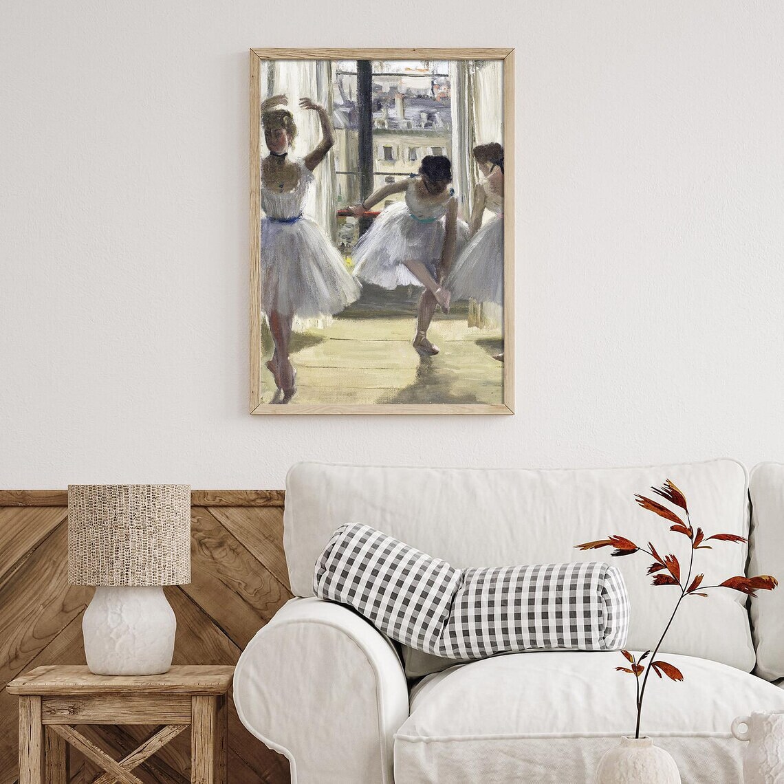 Ballerinas Rehearsing in Studio Vintage Dancers Oil Painting Poster - Image 4